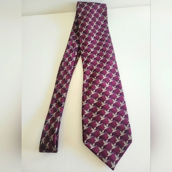 Ties To Nature Mallard Ducks Necktie Tie 100% Silk Hunting Outdoors - Picture 2 of 6